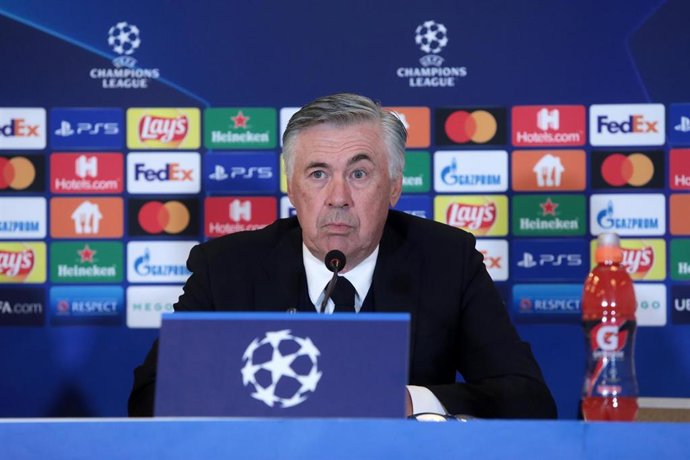 Archivo - Carlo Ancelotti en rueda de prensa