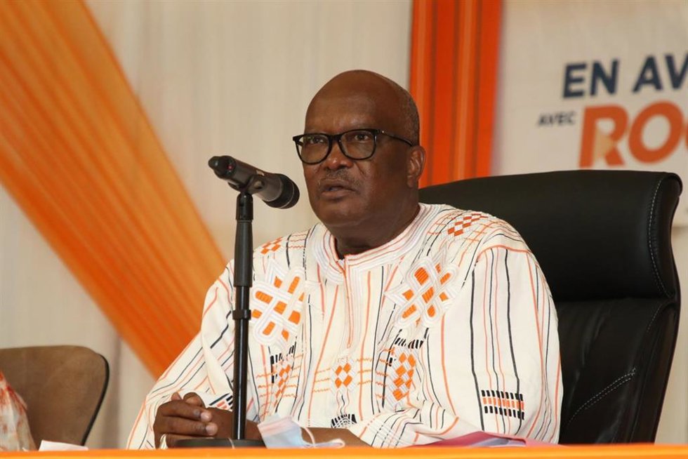 Archivo - El presidente de Burkina Faso, Roch Marc Christian Kaboré