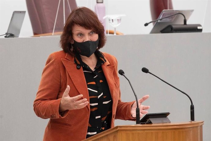 La portavoz regional de la formación, María Marín