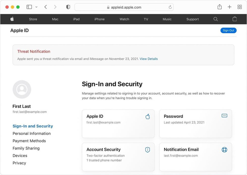 Alertas de Apple por ataques patrocinados por Estados.