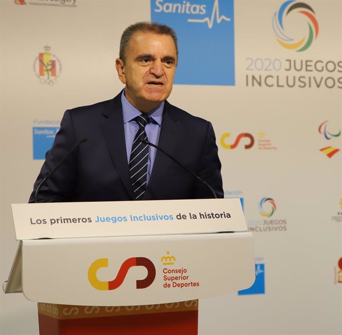 Archivo - El presidente del Consejo Superior de Deportes (CSD), José Manuel Franco, en la presentación de la I edición de los Juegos Inclusivos.
