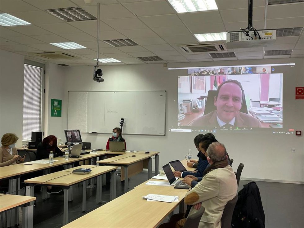 Inauguración del Foro UNIA en 'Seguridad y Salud en el trabajo. I Encuentro Iberoamericano sobre teletrabajo'.