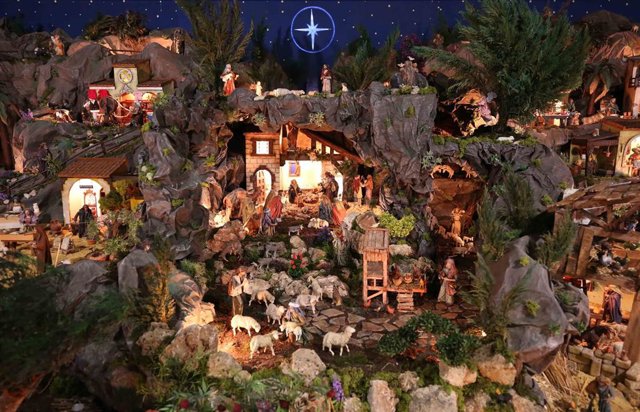 Detalle del Belén de la Diputación