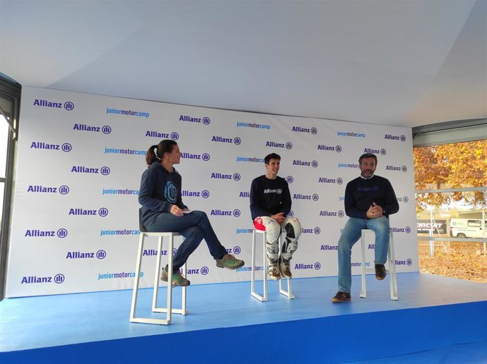 Alex Márquez durante la presentación del VI Allianz Junior Motor Camp