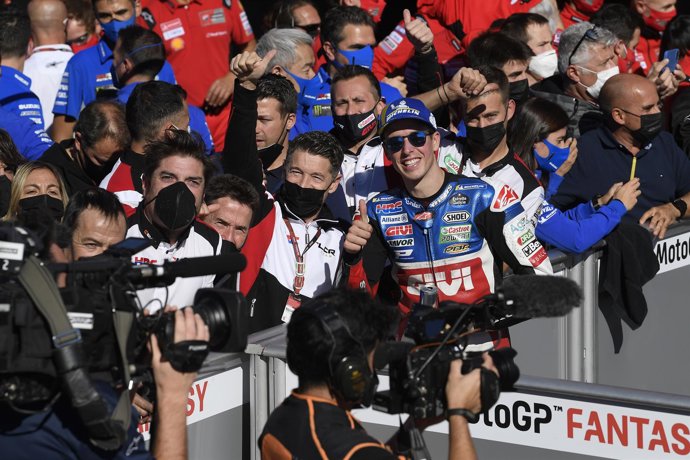 Alex Márquez durante el Gran Premio del Algarve 2021