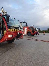 El aeropuerto de Menorca realiza un simulacro de accidente de avión