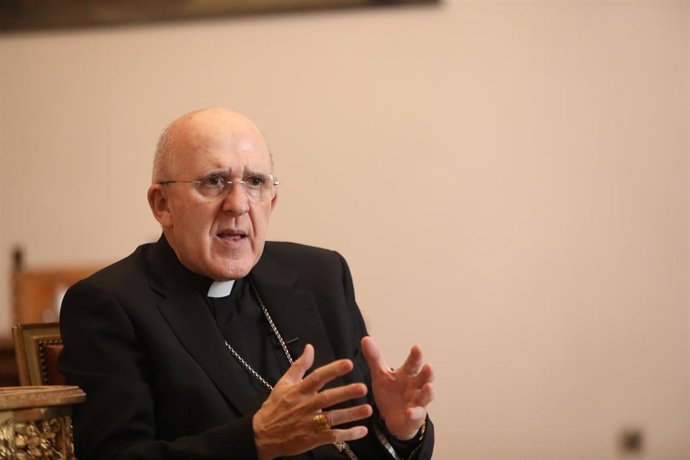 Archivo - El arzobispo de Madrid, Carlos Osoro.
