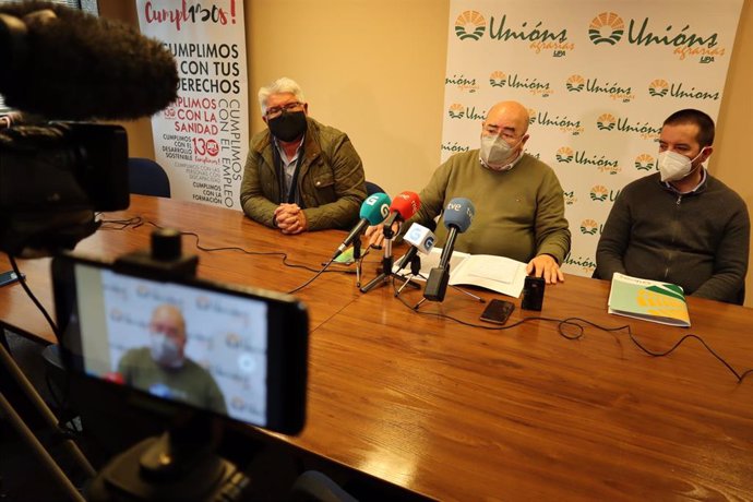 Rueda de prensa de Unións Agrarias, este jueves