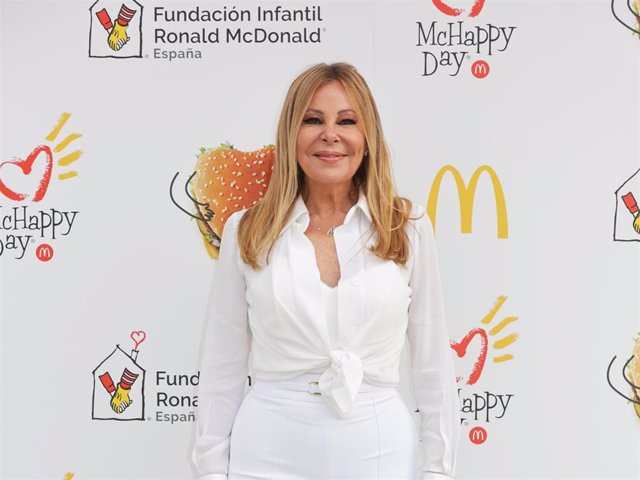 Ana Obregón ha visitado la Fundación Infantil Ronald McDonald en Madrid