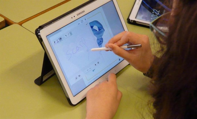 Una tableta destinada a un uso educativo