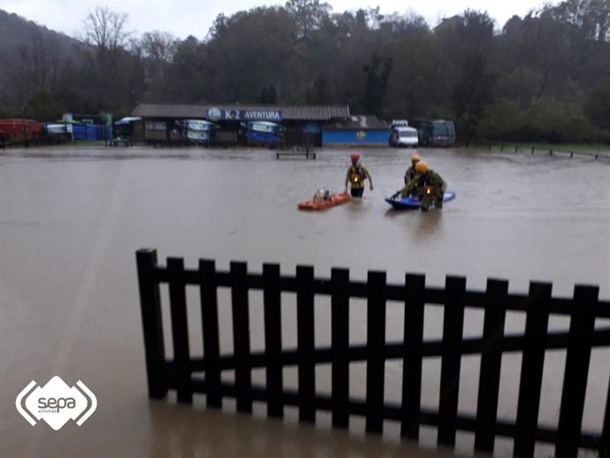 Rescate tras una inundación