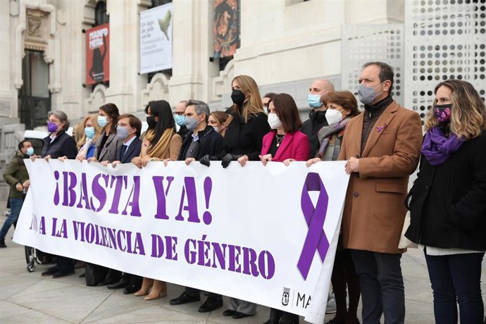 Pancarta en contra de la violencia de género 