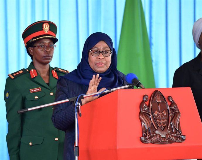 Archivo - La presidenta de Tanzania, Samia Suluhu Hassan