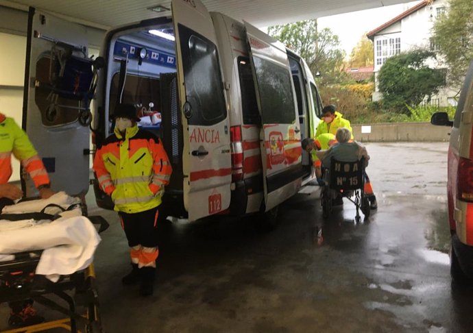 Evacuación del Hospital de Les Arriondes.