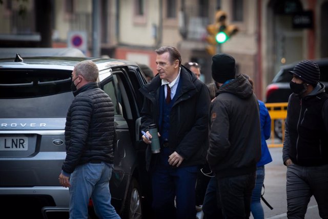 L'actor Liam Neeson roda a Manresa (Barcelona) 'Marlowe'