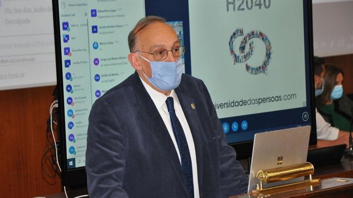 El actual rector de la UVigo y candidato a la reelección, Manuel Reigosa