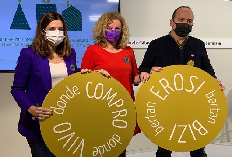 Instituciones lanzan este viernes la campaña de comercio local 'En Navidad tu regalo está en Vitoria-Gasteiz y Álava'