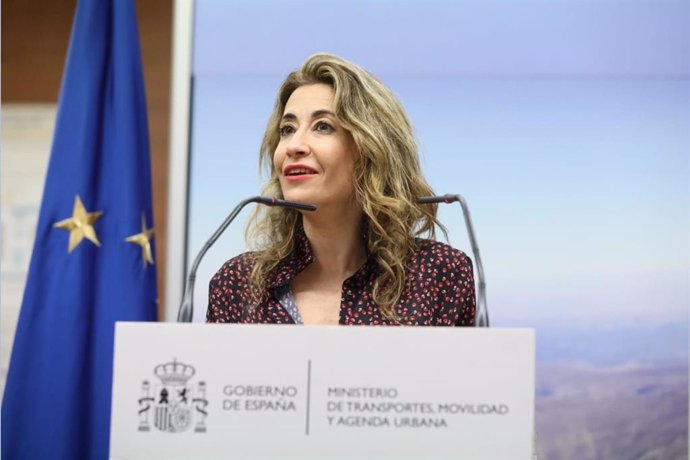 La ministra de Transportes, Movilidad y Agenda Urbana, Raquel Sánchez