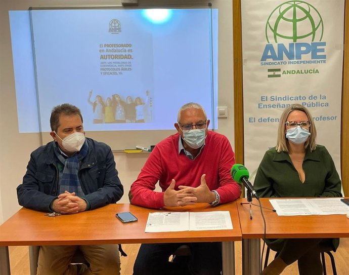 Presentación del informe anual del Defensor del Profesor en la sede de Anpe-Andalucía