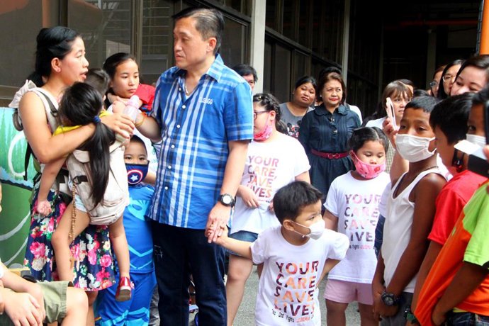 El senador y candidato a las presidenciales filipinas Christopher 'Bong' Go.
