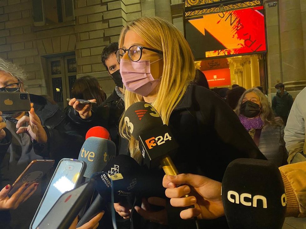 La vicepresidenta de Junts, Elsa Artadi, en el 25N en Barcelona.