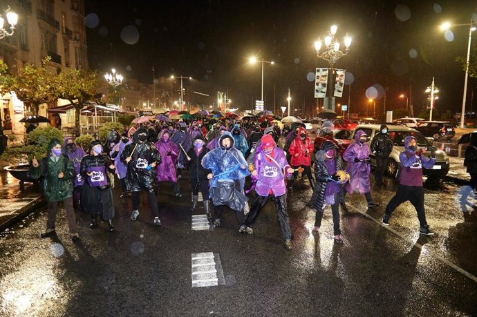 Manifestación por el 25N en Santander