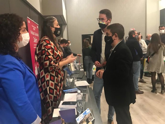 Francisco Reyes, en una jornada profesional de promoción y comercialización del destino turístico 'Jaén, paraíso interior' en Pamplona