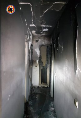 Incendio en un piso en Alberic