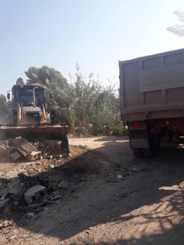 Trabajos de acondicionamiento en meandros y sotos del Río Segura a su paso por Murcia y Beniel