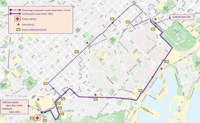 Recorrido de las pruebas deportivas de la 98a carrera Jean Bouin.