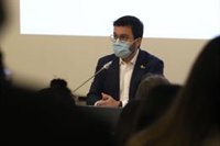 Aragonès confía en que el certificado Covid permitirá la "contención" de la pandemia