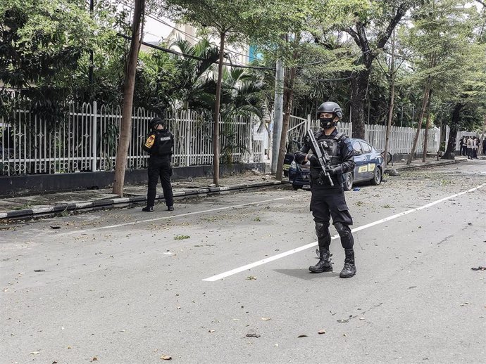 Archivo - Imagen de archivo de la Policía indonesia 