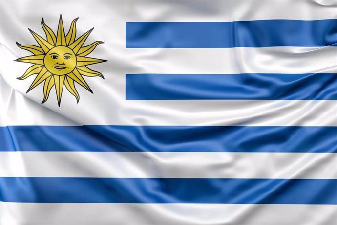 Bandera de Uruguay, país invitado del Festival de Almagro 2022.
