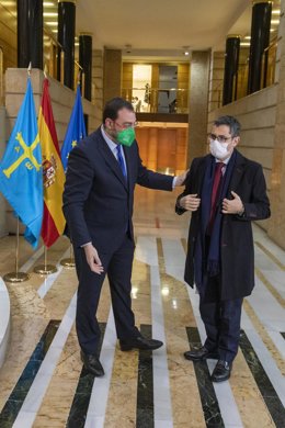 Adrián Barbón y Félix Bolaños