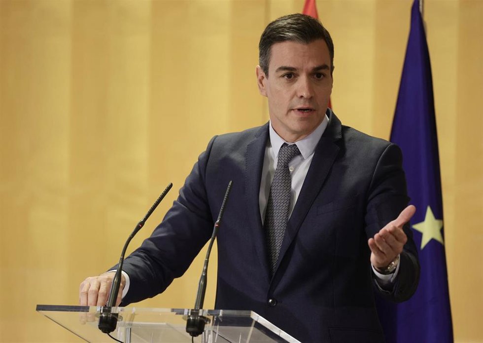 El presidente del Gobierno, Pedro Sánchez, interviene en la inauguración del "Foro de Mujeres Parlamentarias" 