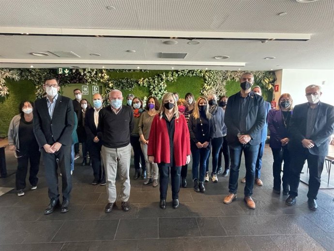 Violant Cervera ha visitado este viernes la sede de la Federación Allem.