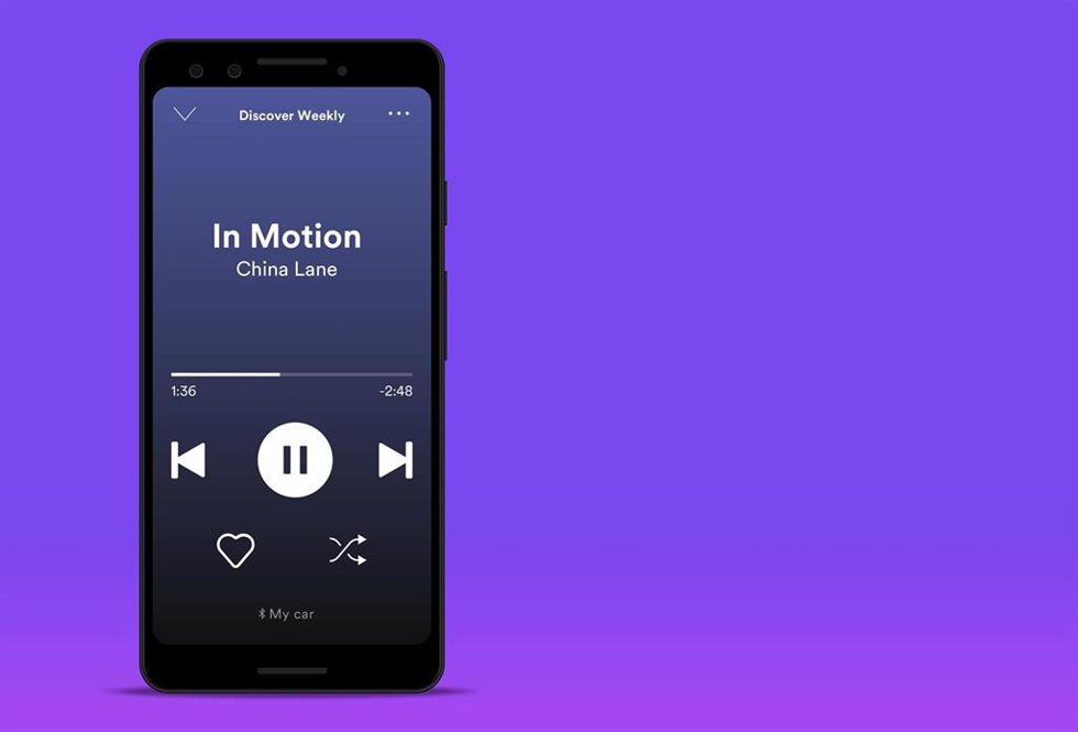 Modo automóvil de Spotify en Android.