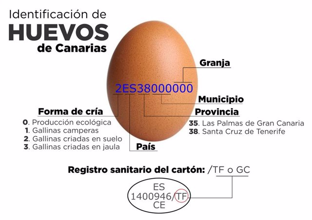 Trazabilidad de los huevos canarios