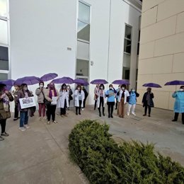 El Distrito Córdoba y Guadalquivir se concentra contra la violencia de género.