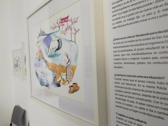 Imagen de la Exposición "Historias de migración" organizada por la ONG "Nueva Vida"