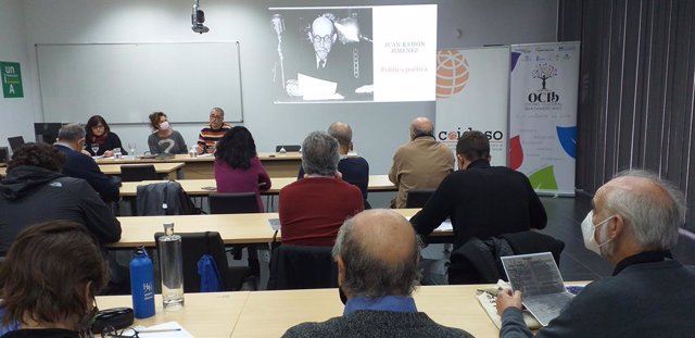 Mesa redonda celebrada en la primera edición del Encuentro de Pensamiento Iberoamericano (EPIb) en Huelva.