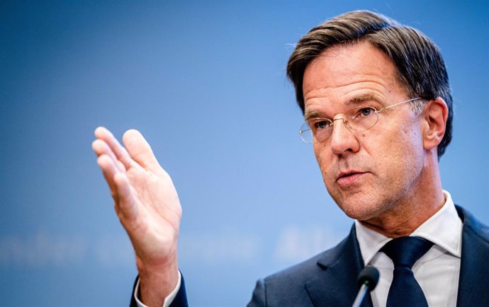 Archivo - 13 August 2021, Netherlands, The Hague: Dutch outgoing Prime Minister Mark Rutte speaks during a press conference on easing the corona measures. Photo: Bart Maat/ANP/dpa
