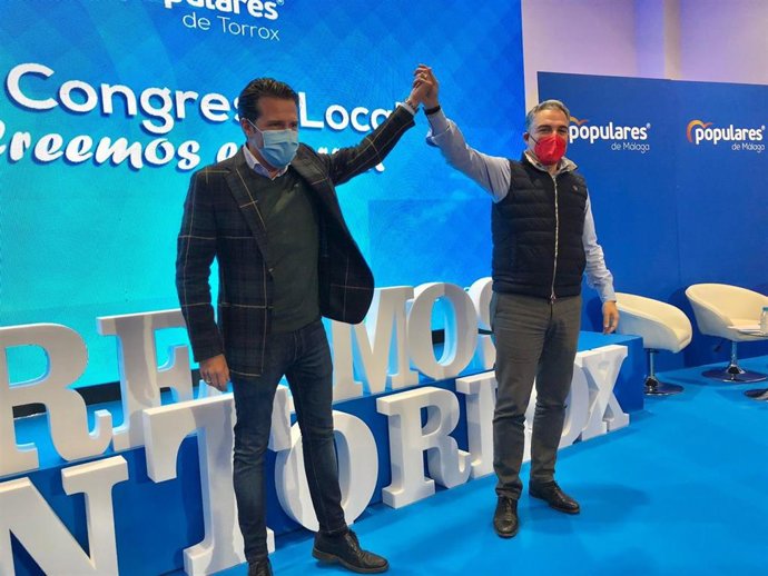 El presidente del PP de Málaga,Elías Bendodo, en Torrox