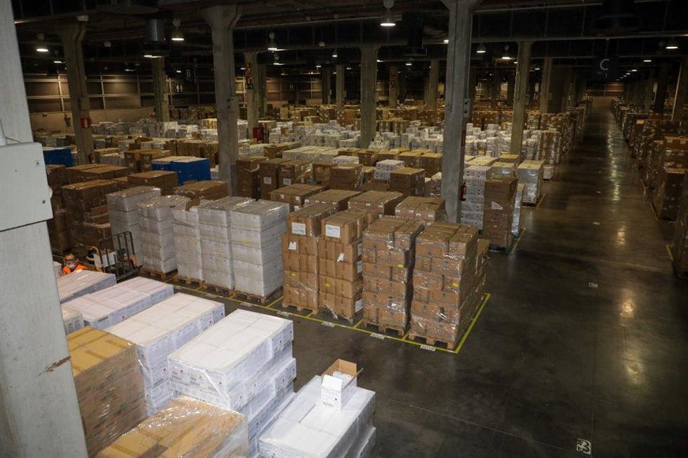 Reserva estratégica de material sanitario de la Generalitat Valenciana en Feria Valncia