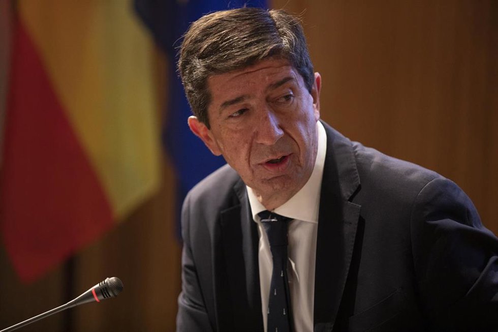 El vicepresidente de la Junta de Andalucía y consejero de Turismo, Regeneración, Justicia y Administración Local, Juan Marín