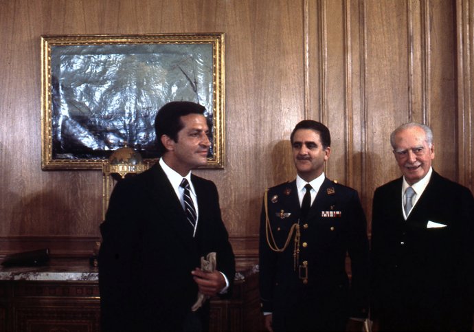 El expresidente del Gobierno Adolfo Suárez el cinco de julio de 1976
