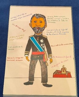 Obra de la alumna Ainhoa Santos, que cursó sus estudios el pasado año en el Centro de Educación Especial (CEE) 'Reina Sofía' de Salamanca.