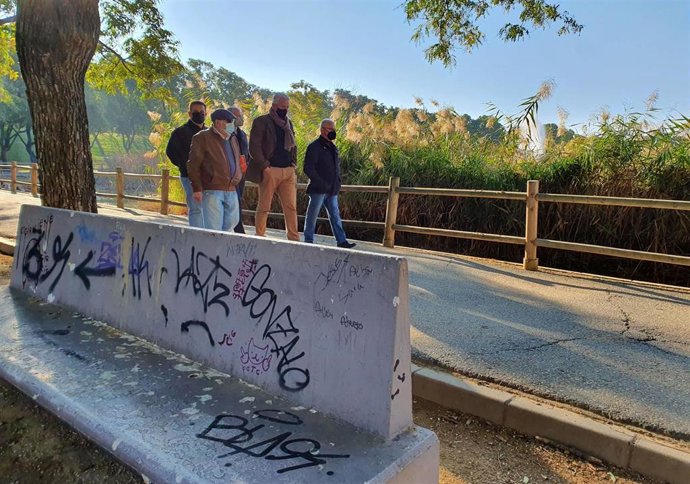 El concejal de Cs Miguel Ángel Aumesquet, en el Parque de Miraflores