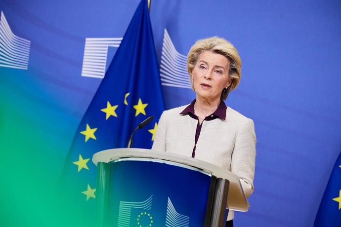 La presidenta de la Comisión Europea, Ursula von der Leyen