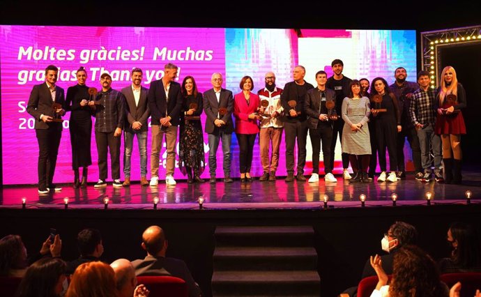 Gala de clausura y entrega de premios celebrada este sábado en el Teatro Ateneu de Igualada (Barcelona)